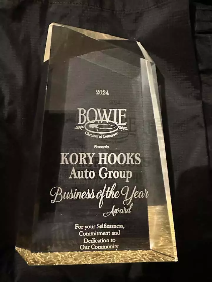Bowie, TX Chamber of Commerce recognizes Kory Hooks Auto Group as 2024 Business of the Year
