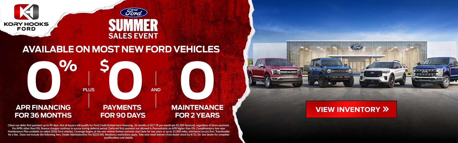 2026 Ford Summer Sales Event - Fort Worth & Bowie, TX
